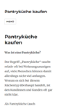 Mobile Screenshot of pantrykuechen.net