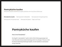 Tablet Screenshot of pantrykuechen.net